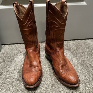Tecovas Lizard Cowboy Boots (The Nolan). Bourbon. Men’s 9.5